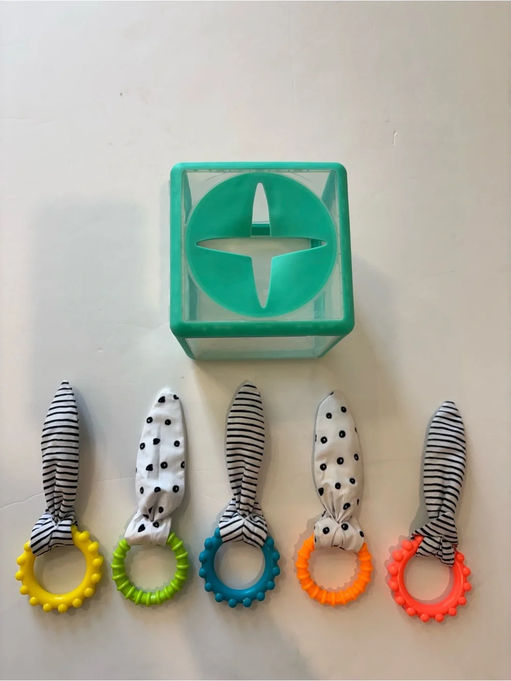 SASSY rainbow ring drop toy baby toy